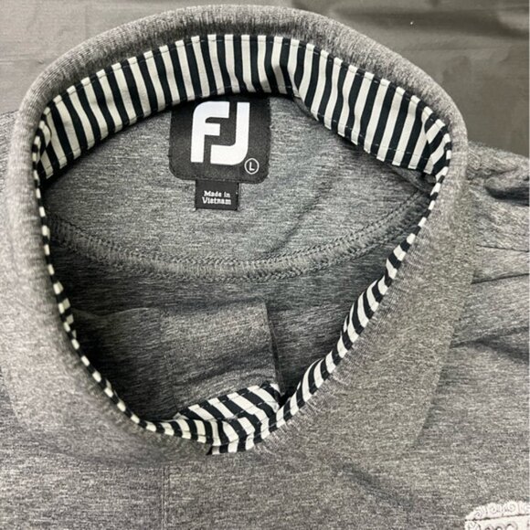 FJ FootJoy Embroidered Golf Polo Shirt Large Polyester - Picture 1 of 6